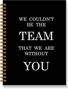 lot 12838 image: Team Leader Gifts Notebook - Thank You Team Journal, Team Gifts Spiral Notebook, Employee Appreciation Gifts, Team Gifts for Employees, Coworker Gifts, Office Gifts, 5.5x8.3 Inches