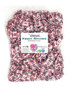 lot 13052 image: Strawberry Flavored Fruit Chews, 2 Pounds Bulk