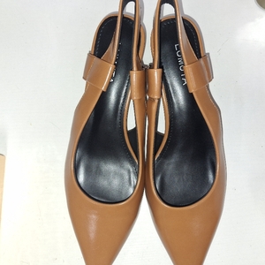 lot 13077 image: LUMUTA BEST WISHES FOR YOU BROWN WOMENS SHOES WITH HEELS SIZE 7 12