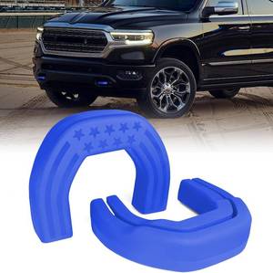 lot 13408 image: TOPUS Front Tow Hook Covers for Dodge Ram 1500 Accessories 2019-2025, Customized Car Hitch Cover (Not Fit for RAM 1500 Classic,Warlock,RAM 2500,RAM 3500) (Blue)