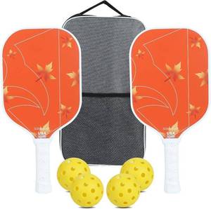 lot 13084 image: Pickleball Paddles Sets of 2 Balls Bag Gifts for Women Men Home Indoor Outdoor Sport Activities Glass Fiber