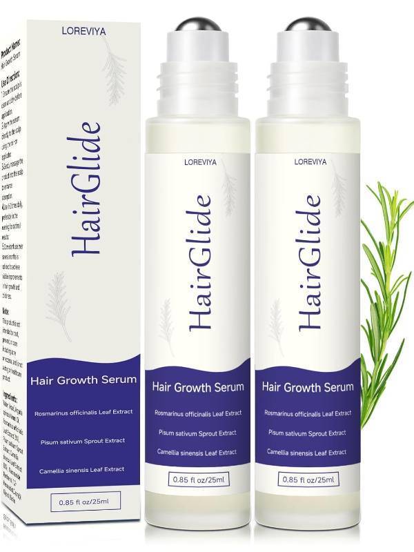 lot 8384 image: Hair Growth Serum Roll On, Rosemary Oil for Hair Growth, Be Roll On Rosemary Plant Essential Oils Extract Helps Support Body Thicker Fuller Hair for Men Women Pick