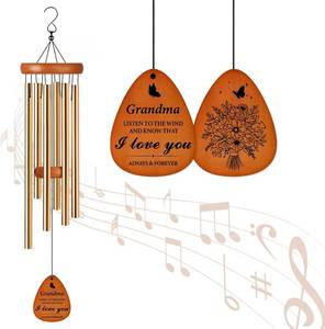 lot 13440 image: Gifts for Grandma, Grandma Gift Wind Chime, Grandma Birthday Gifts from Grandchildren, Mothers Day Thanksgiving for Grandma, Nana