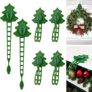 lot 13516 image: Mity rain 6 Pack Christmas Garland Hangers for Mantle, Fireplace Stocking and Garland Hanger, Stretchable and Reusable Silicone Adhesive Tape for Christmas Door Frame, Mantle Fireplace
