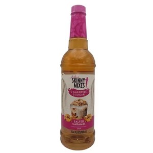 lot 13445 image: Jordans Skinny Mixes Sugar Free Salted Caramel Coffee Syrup 25.4 fl oz 750 mL Plastic Bottle