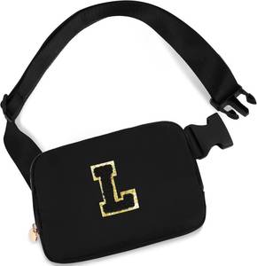 lot 38331 image: Uygafly Graduation Gifts for Him - Mens Crossbody Belt Sling Waist Travel Sport Running Bag, Black