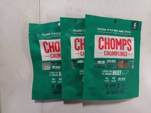 lot 38582 image: CHOMPLINGS Italian-Style Beef Sticks - 6ct0.5oz 3 Bags