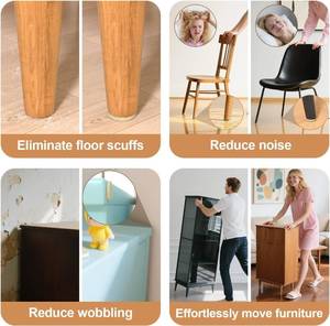 lot 38848 image: 48 PCS Felt Furniture Pads, YOESSA Chair Leg Floor Protectors, Furniture Sliders for Hardwood Floors, Cabinet Bumpers, Anti Scratch, Reduce Noise(Beige)