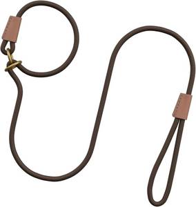 lot 38897 image: Slip Lead Dog Leash No Pull No Collar Needed Easy OnOff Classic Comfortable Handle Lightweight Durable Strong Rope for Walking Hiking and Daily Outdoor Use, Brown, 59 inch