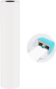 lot 38301 image: KUBOM 5.5 x120in Heat Transfer Vinyl Rolls -No Machine mat Needed,WhiteBlackGoldenRedSilvery HTV Vinyl for Cricut Joy Machine,Easy to Cut & Weed for Iron or Heat Press (White, 5.5x120in)