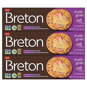 lot 38334 image: Breton Multigrain Crackers, 7.3 Ounce (Pack of 3)