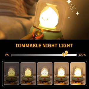 lot 38336 image: Ghost Campfire Night Light, Small Cute Desk Lamp, Dimmable Cordless Bedside Table Lamp, Rechargebale Battery Oprated Warm Night Light for BedroomKidsBaby Nursery, Vintage Ambient Lighting