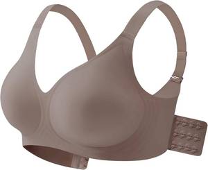 lot 38342 image: Womens Comfy Wireless Bras, Versatile Everyday Bralette Seamless T-Shirt Bra Full Coverage Sports Bra No Underwire
