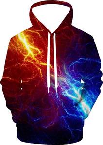 lot 38509 image: Hoodies for Men Women 3D Print Graphic Fleece Sweatshirts Pullover Novelty Hoody Hooded With Pockets, 3XL
