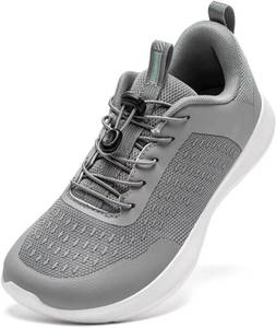 lot 38753 image: HOBIBEAR Unisex Barefoot Sneakers Wide Toe Box Trail Running Shoes for Women Men Fashion Walking Shoes Size 37 Color Cream
