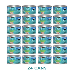 lot 38502 image: Purina ONE Grain-Free Ocean Fish Flavor Wet Cat Food - 3oz, 24 pack