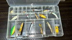 lot 17 image: Fishing Lure Collection with Tackle Box