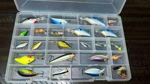 lot 19 image: Fishing Lure Collection with Tackle Box