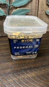 Federal 22LR Rimfire Ammunition 1375 Count Bucket