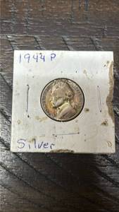 lot 40 image: 1944 P Jefferson War Nickel Silver Coin