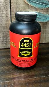 lot 52 image: IMR 4451 Enduron Smokeless Rifle Powder 1 LB Container