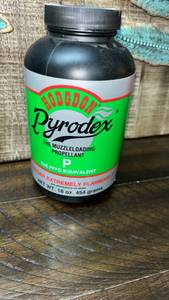 lot 54 image: Hodgdon Pyrodex P Muzzleloading Propellant 16 oz