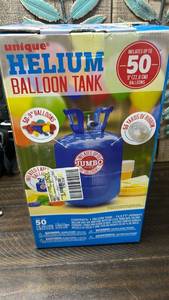 lot 70 image: Unique Helium Balloon Tank Kit with 50 Balloons