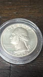 lot 76 image: 1976 Bicentennial Silver Quarter Dollar Coin S mint mark