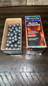 lot 90 image: Hornady Black Powder 44 Cal Lead Round Balls