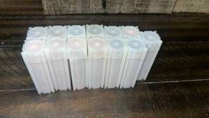 lot 102 image: 13 containers of unsearched Pennies