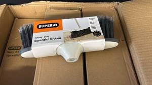 lot 104 image: Superio Heavy-Duty Essential Broom Heads - Case of 12 bid x12