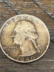 lot 135 image: 1940 Silver Quarter