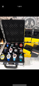 lot 139 image: Brand new 12 INVICTA RACING WATCHES Each watch also comes with its own box. Safe lockable carrying case included as shown. X 12