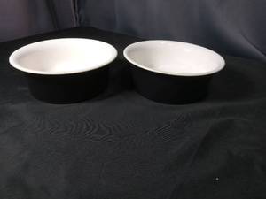 lot 4926 image: Set of Two White Ceramic Bowls