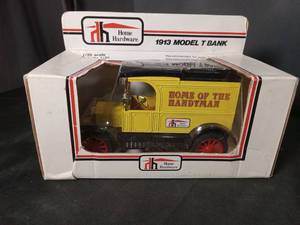 lot 4940 image: Home Hardware 1913 Model T Bank Die Cast Truck