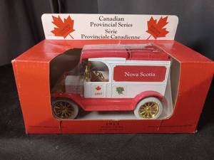 lot 40756 image: Canadian Provincial Series 1913 Model T Ford Nova Scotia Die-Cast Truck