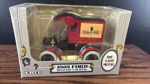 lot 5444 image: ERTL 1905 Ford Delivery Car Bank Case Logo Die-Cast Metal 125 Scale