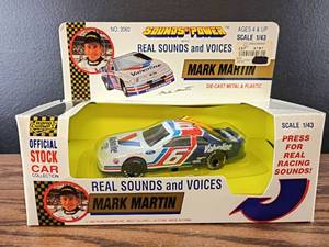 lot 5491 image: Road Champs Mark Martin Sounds of Power 143 Scale NASCAR Stock Car