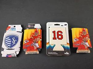 lot 5495 image: NFL Sports Team Can Coolers and Drink Sweater Set