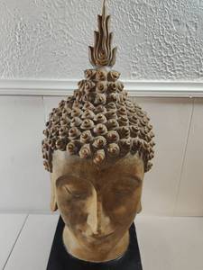 Buddha Head Sculpture 22" Tall