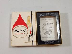 lot 109 image: Vintage Zippo Lighter Original Box Only