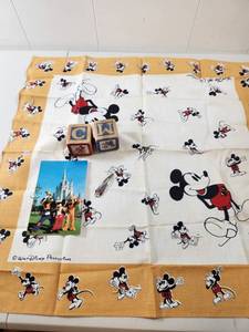 lot 127 image: Disney Mickey Mouse Collectible Bundle with Wooden Blocks