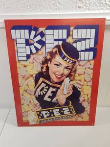 lot 178 image: PEZ Peppermint Candy Promotional Advertising Sign