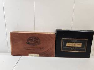 lot 185 image: Empty Cigar Boxes Padron and Rocky Patel
