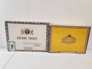 lot 186 image: Premium Cigar Box Collection - Arturo Fuente and Partagas Empty Boxes