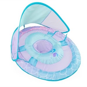 lot 309 image: Swimways Sun Canopy Spring Float with Hyper-Flate Valve - Mermaid
