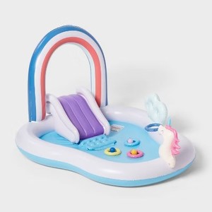 lot 322 image: Sun Squad 70x92x50 Play Center Update 34 gal Kiddie Pool Rainbow