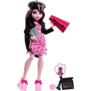 lot 346 image: Monster High Draculaura 12.5 Fearbook Doll with Jacket, Yearbook
