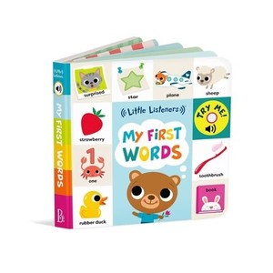 lot 386 image: B. toys Interactive Audio Board Book - My First Words