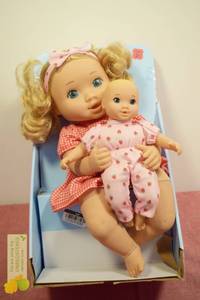 lot 405 image: Gigglescape 14 Blonde HairBlue Eyes Toddler Doll  Mini Baby